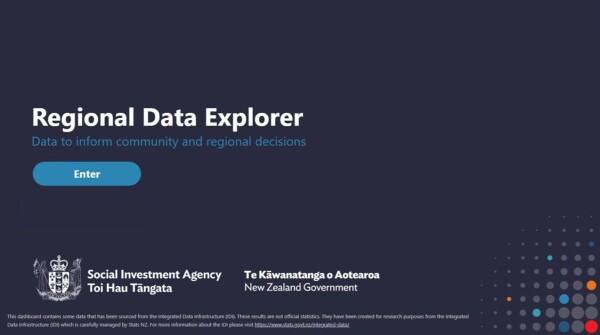 Screenshot of the SIA Regional Data Explorer